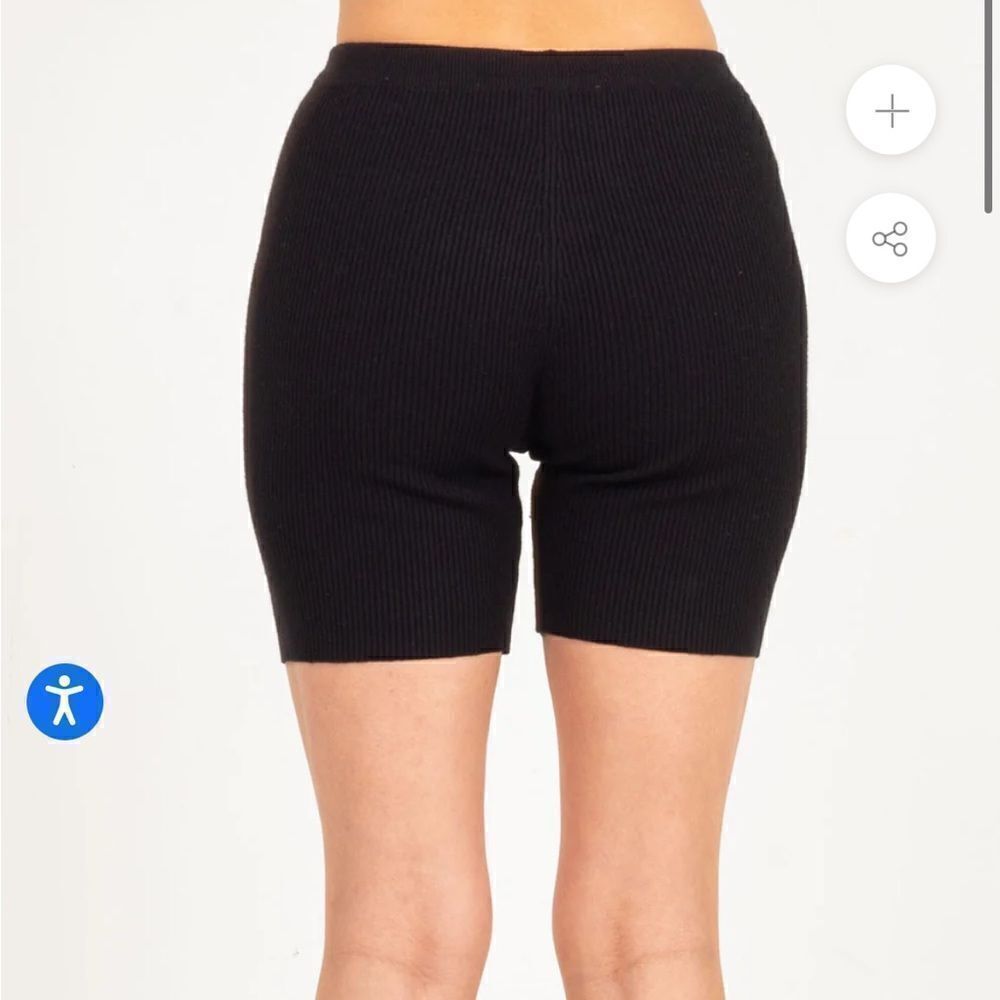 STPL
RIBBED KNIT BIKER
SHOrTS - BLACK size s